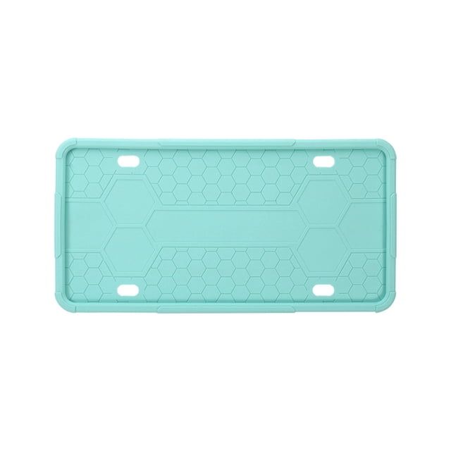 Silicone License Plate Holder Honeycomb Anti-Slip Texture License Holder No Noise Waterproof Rust-Proof Anti-Collision License Plate Rack