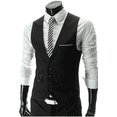 thumbnail image 3 of Traje de hombre Borgoña, esmoquin para que use el novio, trajes de boda de 3 piezas, padrino de boda, traje de negocios Formal para hombre (chaqueta + pantalón + chaleco), 3 of 5