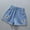 Blue, variant on uublik Athletic Shorts Girls Size 3T-11 Straight Leg High Waist Jean Shorts Blue