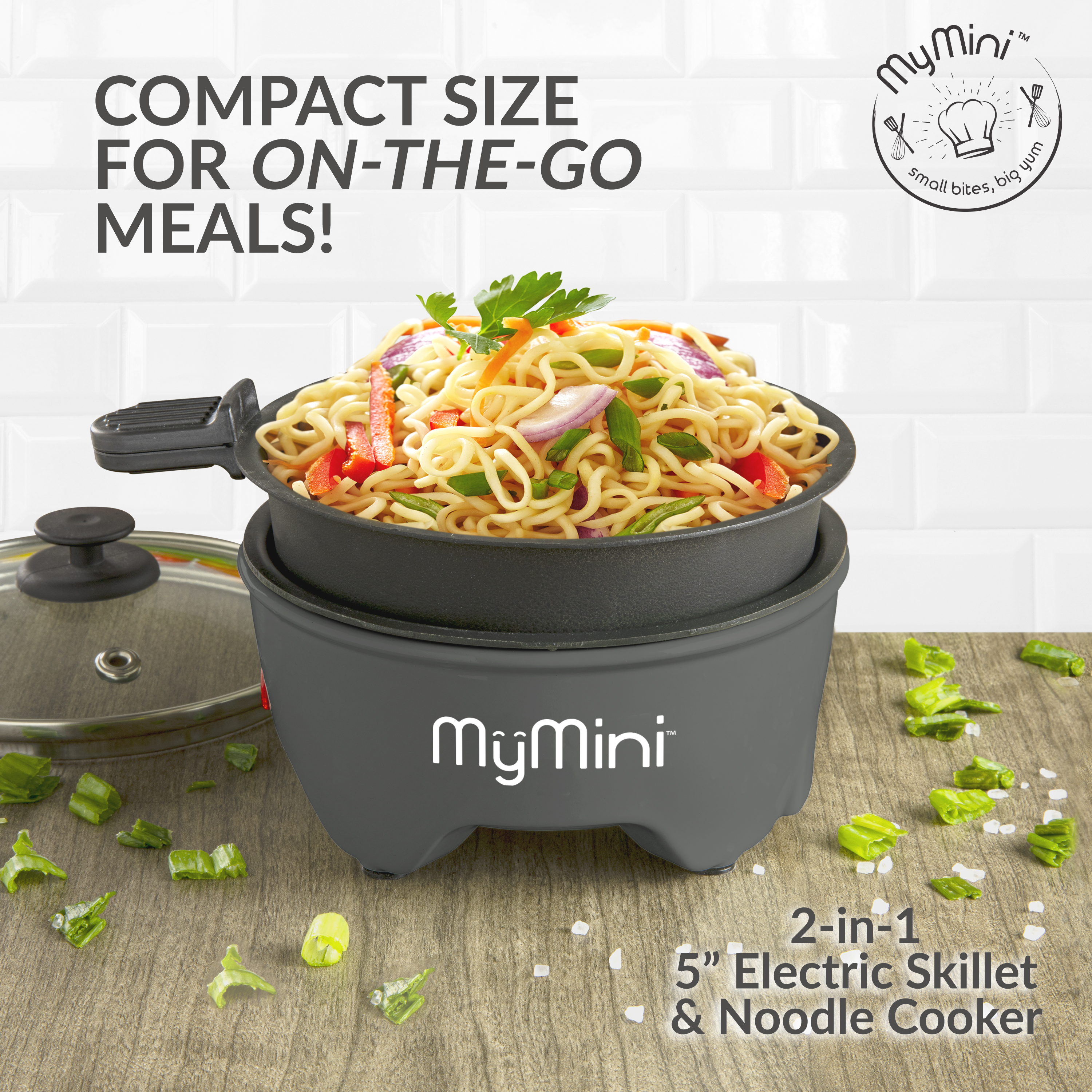 MyMini 5-inch Noodle Cooker & Skillet Electric Hot Pot, Blackberry (3.7" x 5.25", 1.25 Lb) - image 3 of 13