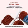 thumbnail image 3 of Mary Maxim Bulky Yarn, Weight 5 Chunky Yarn for Crocheting and Knitting - Russet, 3 of 7