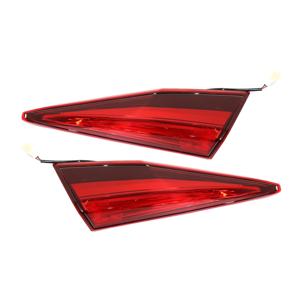 For Honda Civic 2016 17 18 19 20 2021 Tail Light Driver And Passenger Side | Pair | Inner | CAPA | Clear/Red Lens | Replacement For HO2802112C, HO2803112C | 34155TBAA01, 34150TBAA01