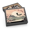 thumbnail image 2 of Vintage Japanese Art with Crane Jigsaw Puzzle 500-Piece, 2 of 3