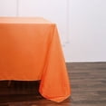 thumbnail image 4 of BalsaCircle 90" x 90" Square Polyester Tablecloth Orange, 4 of 7