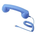 thumbnail image 3 of Bunblic Retro Phone with Noise Reduction, Built-in , Wired Connection, Volume Control, Comfortable Grip, High-Quality Materials, Touch Control Blue, 3 of 8