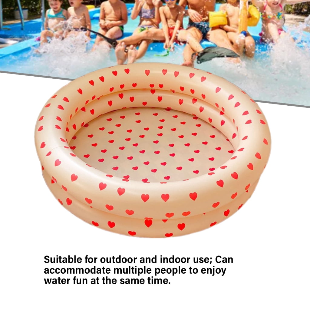 Paddling Pool Inflatable Round Swimming Pool Kid Fishing Pond Pit Pool