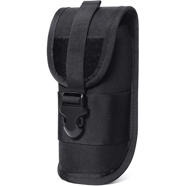 Outdoor Durable Tactical Glasses Pouch Army - Style Sunglasses & Flashlight Storage with Buckle