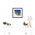 thumbnail image 2 of Space NASA Apollo 11 Rocket Launch Lift Off Photo 8X8 Inch Square Wooden Framed Wall Art Print Picture with Mount, 2 of 4