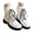 White, variant on Women Winter Snow Boots Lace up Lug Sole Warm Fur Lined Round Toe Combat Ankle Boots
