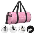 thumbnail image 3 of Fotbe Snowflake pink backgrounds Bolsa Deportiva de Lona Plegable con Estampado, Bolsa de Gimnasio con Bolsillo Seco/Húmedo, Bolsa de Viaje Ultraligera de Gran Capacidad, 3 of 6