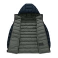 thumbnail image 4 of Wantdo Big Boy's Puffer Jacket Lightweight Winter Coat Hooded Winter Jacket Navy 14/16, 4 of 9