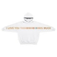thumbnail image 4 of Personalized I Love You Thiiiis Much Hoodies for Boys & Girls Long Sleeve Pullover Tops Color: Camisole Size: Boat Neck, 4 of 5