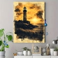 thumbnail image 4 of Qisvanset Framed Canvas Wall Art 12x16 Inch Lighthouse World Light Bible Sketch Poster Art, 4 of 5