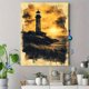 thumbnail image 4 of Qisvanset Framed Canvas Wall Art 12x16 Inch Lighthouse World Light Bible Sketch Poster Art, 4 of 5