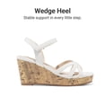 thumbnail image 3 of DREAM PAIRS Girls' Wedge Heel Sandals with Adjustable Strap, Non-Slip Sole Dress Sandals for Kids, 3 of 6