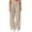 Beige, variant on Women's Plush High Waist Warm Casual Trousers, Fleece Lined Winter Pants with Pockets, Wide Leg Loose Fit Thermal Lounge Pants for Casual Wear, Outdoor Activities, and Cold Weather Protection Black L