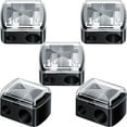 thumbnail image 1 of Cosmetic Pencil Sharpener Dual Sharpener Eye Makeup Pencil Sharpener (5 Pack), 1 of 9
