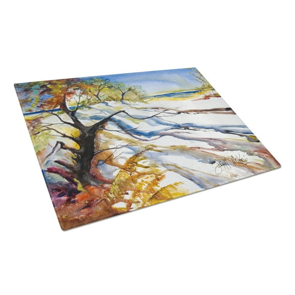 Caroline's Treasures Sand Dune Glass Cutting Board Large