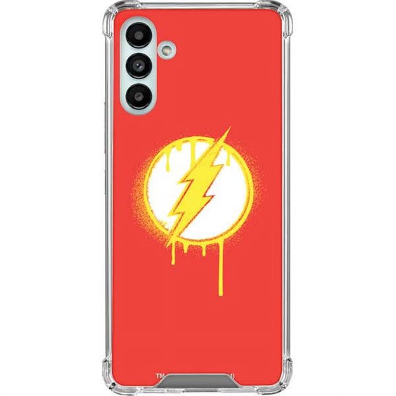 Skinit DC Comics Flash Emblem Drip Galaxy A13 5G Clear Case