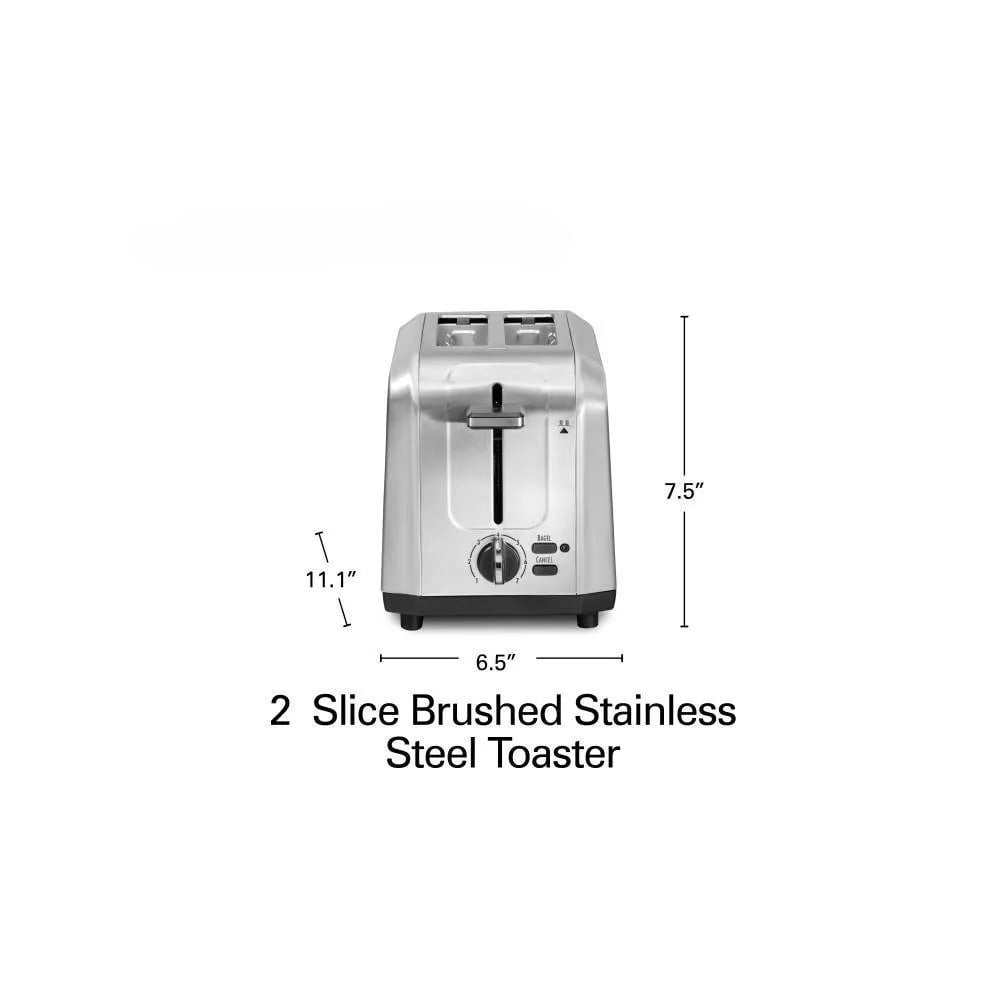 2 Slice Toaster - Stainless Steel