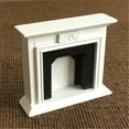 thumbnail image 5 of Zeceouar 1:12 Dollhouse Miniature Furniture Simulation White Fireplace Mini Decoration, 5 of 7