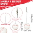 thumbnail image 4 of 5 Pcs Resin Sports Ball Base Memo Clips, Table Number Card Holders for Wedding Parties, Photo Stands for Office and Home Decoration Office&Craft&Stationery, 4 of 6