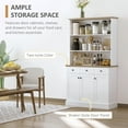 thumbnail image 4 of HOMCOM  Buffet de cuisine avec tiroirs et armoires de rangement, 4 of 10