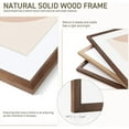 thumbnail image 4 of 12x16 Picture Frame Set of 4 Natural Solid Walnut Photo Frames with 8.5x11 Removable Mat Wall Hanging Large Handcrafted Frame with HD Plexiglass Wall and Tabletop Display Large Poster Frame, 4 of 10