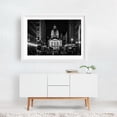 thumbnail image 2 of Market St & The Statehouse B&W - Indianapolis Indiana Photography White Framed Wall Art Print 16 x 24 inches, 2 of 3