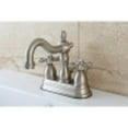 thumbnail image 2 of Kingston Brass KB1608AX Heritage 4 in. Centerset Bathroom Faucet, Brushed Nickel, 2 of 3