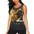 thumbnail image 1 of Balery 2025 Happy New Year 1 Camiseta sin mangas estampada ligera para mujer, tops de entrenamiento sin mangas, camisetas de yoga transpirables de secado rápido.-Large, 1 of 7