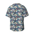 thumbnail image 2 of Wukai Tropical Sloth Men's Casual Short-Sleeve Button Down Shirt - Lightweight Summer Dress Shirt for Daily Wear-3X-Large, 2 of 7