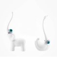 thumbnail image 4 of White Swan Elephant Ring Holder Jewelry Display Stand Rack Necklace Desk Decorative Organizer, 4 of 9