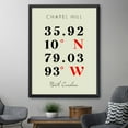thumbnail image 4 of Map of Chapel Hill, North Carolina, Multiline Coordinates Colored (18x24), 4 of 9