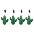 thumbnail image 1 of Set de 4 pinzas para mantel con pesos de cactus verde TwoFish, 1 of 6