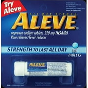 Aleve Pain Reliever/Fever Reducer Tablets, 220 mg 10 ea (Pack of 2)