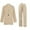 Beige, variant on Womens 2 Piece Outfit Solid Open Front Blazer Jacket and Wide Leg Pant Business Casual Suit Sets Beige