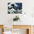 thumbnail image 5 of Chilfamy Wave Sky Boat Canvas Wall Decor for Bedroom Kitchen Fashion Pictures - Ready to Hang Room Home Art Decor 16x12in, 5 of 6