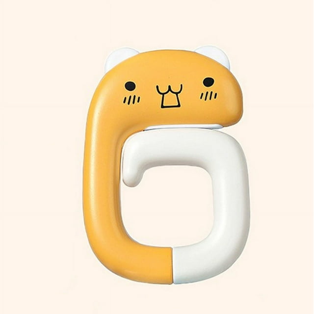 Gancho para colgar llaves de mochila escolar, antideslizante, plegable, resistente, con dibujos de animales