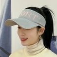 thumbnail image 4 of Eoperou Baseball Cap Contrast Color Letter Print Sun Hollow Out Baseball Hat for Running, 4 of 8