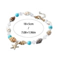 thumbnail image 2 of Bohemian Sea Star Conch Bead Barrettes Summer Beach Resort Hair Accessory With Natural Materials Beachwear Jewelry For Women, 2 of 5