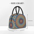 thumbnail image 2 of Pofeuu Round Mandala Print Lunch Bag for Adult Insulated Lunch Box,Leakproof Cooler Food Lunch Containers Reusable High Capacity Lunch Tote Bags-One Size, 2 of 6