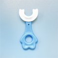 thumbnail image 1 of Children'S U-Shape Toothbrush For 360° Thorough Cleansing Whitening Massage Toothbrush U- Type Modeling Toothbrush For Children,Blue Manual Toothbrush, 1 of 3