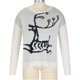 thumbnail image 5 of Suéteres para hombres Suéteres de otoño Cuello redondo Moda Otoño Invierno Suéter Chaqueta de punto con estampado de alces Odeerbi ODB-5, 5 of 9