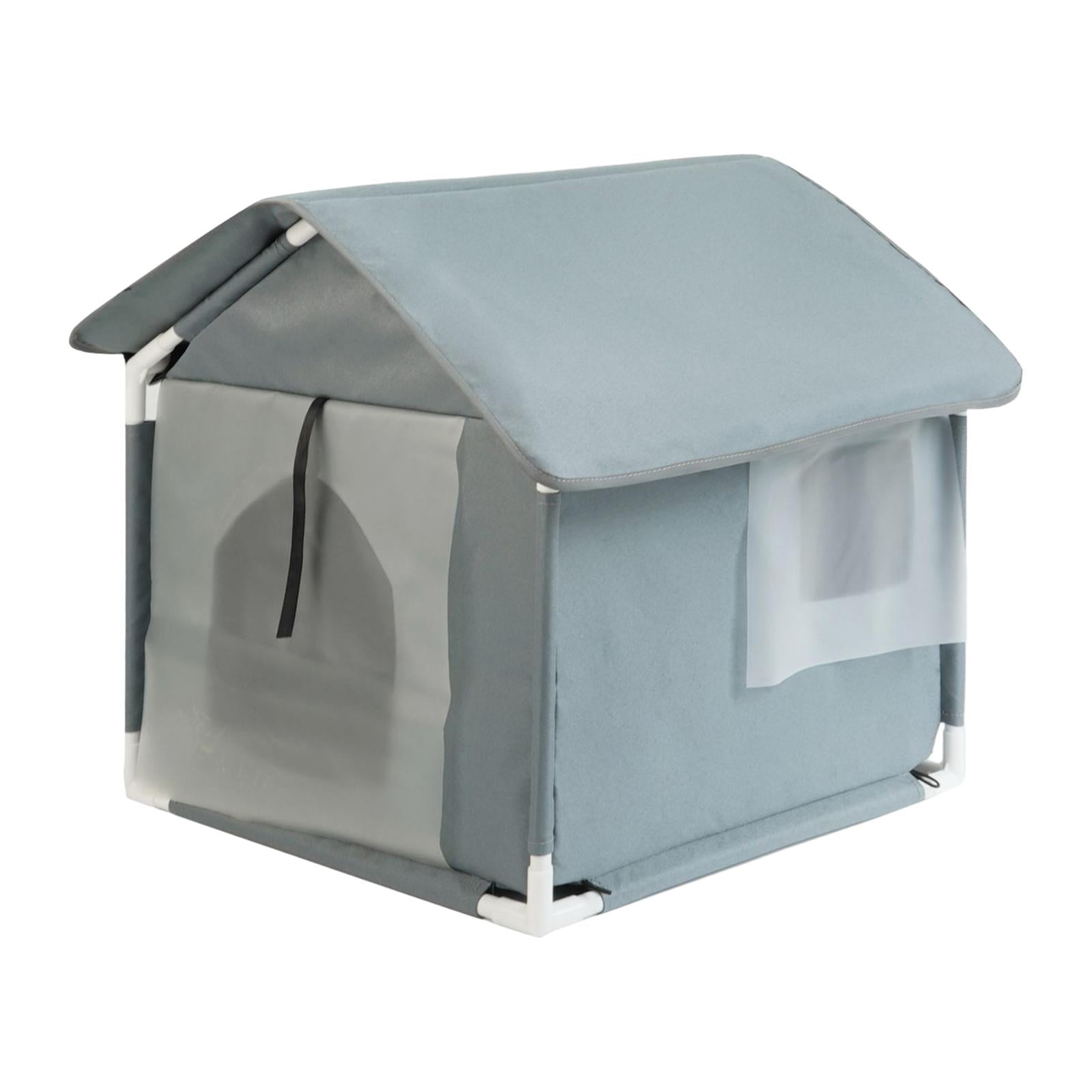 Outdoor Feral Cats Warm House Cave Pet Bed Furniture Waterproof Small Dogs Pet Supplies Bed Cave Stray Cats Shelter Pet House grey