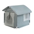 thumbnail image 3 of Outdoor Feral Cats Warm House Cave Pet Bed Furniture Waterproof Small Dogs Pet Supplies Bed Cave Stray Cats Shelter Pet House grey, 3 of 10