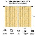 thumbnail image 2 of Blackout Kids Curtains,Yellow Daisy Pattern Childrens Insulated Curtains Set Of 2,Bedroom Essentials,Toddler Room Decor 42"x63", 2 of 5
