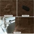 thumbnail image 4 of Reversible Vinyl Placemats Set of 4, Faux Leather 100% Waterproof Oil-Proof Wipeable Place Mats, Heat Resistant Dual Sided Table Mats for Kitchen/Dining/Party (Grey Brown, 12 x 18 Inch), 4 of 6