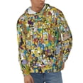 thumbnail image 2 of Simpsons Men's Hoodie With Color Drawstrings Sweatshirt Hooded Pullover Print Winter Coat Jacket X-Large, 2 of 9