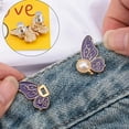 thumbnail image 4 of 8 PCS Pant Waist Tightener, Detachable Butterfly Clips Jean Buttons for Loose Jeans, Adjustable Waist Buckle Sets, 4 of 8